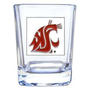 : Washington State Cougars Square Shot Glass   NCAA College Athletics 