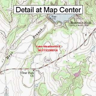   Map   Lake Weatherford, Texas (Folded/Waterproof): Sports & Outdoors