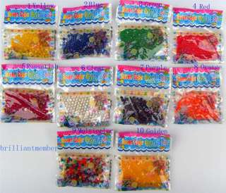 100 Bags Crystal Mud Soil Water Beads For Flower   