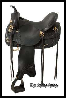 Black Gaited Horse Trail Saddle (Pick from sizes 15.5 16.5 17.5 