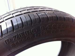  1 USED Pirelli P ZERO Rosso 235/45/19 95W 75% LIFE  
