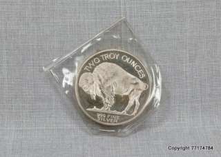 BUFFALO TWO TROY Ounce .999 Silver Round  