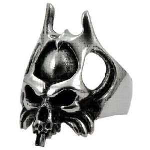  Stainless Steel Skull Ring   Size: 9 13, 13: Jewelry