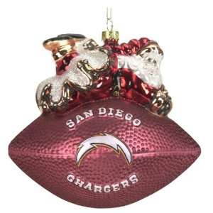  San Diego Chargers Nfl Peggy Abrams Football Ornament (5 