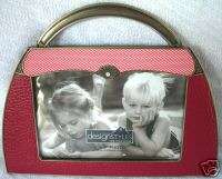 RED Handbag picture frame photo holder 4 x 6 NEW  