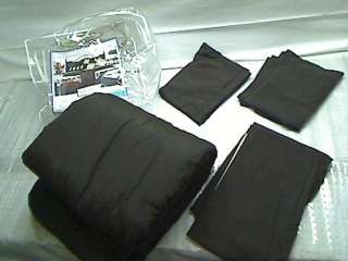 Microfiber Queen Comforter Set, Chocolate / Khaki  