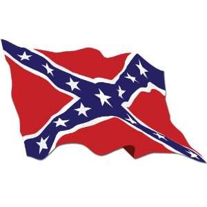  Waving Rebel (Confederate) Flag Sticker: Everything Else