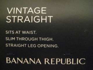 BANANA REPUBLIC MEN 34X32 NWT Vintage Chino Pant Slacks Straight Fit 