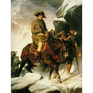   name Napoleon Crossing the Alps, By Delaroche Paul 