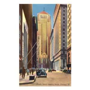 LaSalle Street, Chicago, Illinois Premium Poster Print, 12x18  