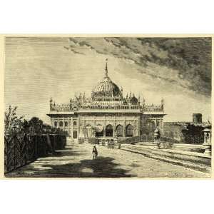   Chhota Mausoleum Muhammad Ali Shah Art   Original Wood Engraving
