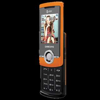 New Samsung SGH A777   Orange (Unlocked) 3G GSM Slider Cellular Phone 