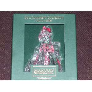  Marquis Waterford Crystal Snowman Ornament