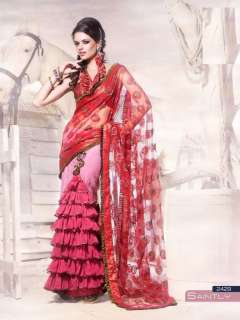 The ravishing designed saree adored withlovely embroidery allure the 