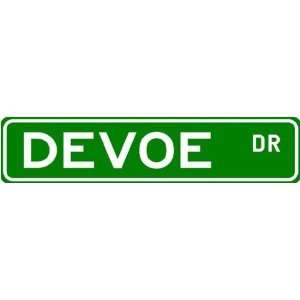 DEVOE Street Name Sign ~ Family Lastname Sign ~ Gameroom, Basement 
