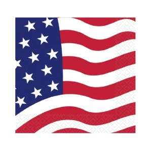 American Flag Beverage Napkins (16ct) Toys & Games
