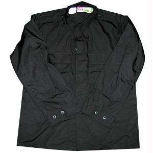  US Milspec 2 Pocket Shirt, Battle Rip, Black, Medium 