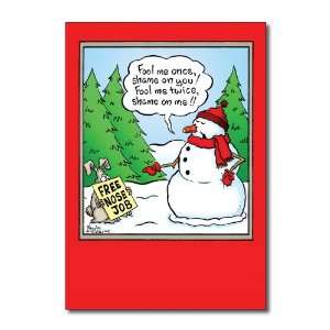  Free Nose Job Funny Merry Christmas Greeting Card: Office 