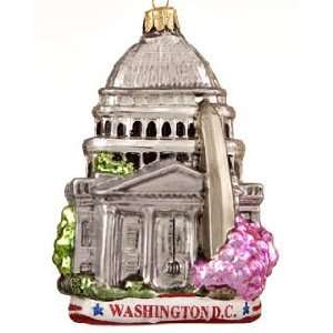  Personalized Washington DC Christmas Ornament: Home 