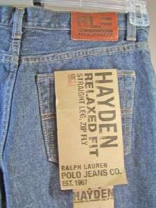 NWT POLO RL JEANS 14 Relaxed HAYDEN Blue Jeans FREE S/H  
