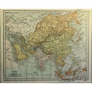  Collier map of Asia (1907)