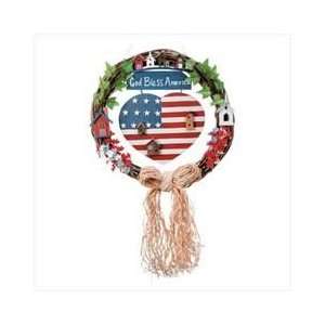  God Bless America Wreath: Home & Kitchen