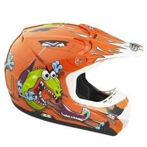   Edition Monster Helmet   Youth Medium/Lizard Orange/Silver Automotive
