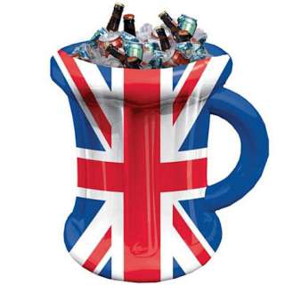   British Flag Queens Jubilee Street Party Inflatable Beer Mug Cooler