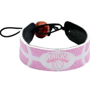   New York Knicks Pink Basketball Bracelet