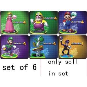   Party   Peach/Wario/Mario/Luigi/Yoshi/Waluigi (Set of 6) Toys & Games