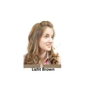  Light Brown 7pcs Set Clip In Extensions Beauty