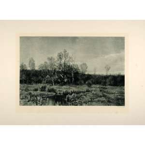 1893 Photogravure Spring Woods New Jersey Landscape 