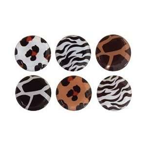   Vintage Collection Epoxy Stickers 1 6/Pkg Animal Print; 5 Items/Order