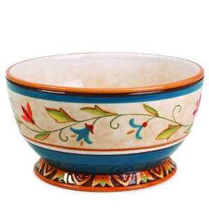  Fitz and Floyd Global Market Soup/Cereal Bowl, Blue 