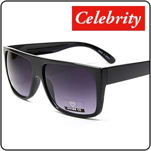 Flat Top Mens Square Wayfarer Sunglasses Black and Tortoise Available 
