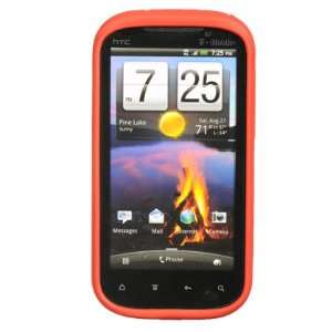  VMG HTC Amaze Soft Silicone Skin Case   Red Premium 1 Pc 