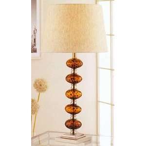  Red Amber Resin Table Lamp
