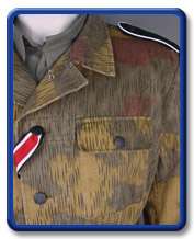 WW2 German Tan & Water Field Tunic (Vintaged) XL  