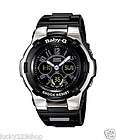 100% Genuine Casio Watch Baby G Black BGA 110 1B2 Plast