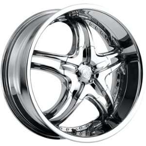 Voo Doo 414 20x8.5 Chrome Wheel / Rim 5x150 with a 35mm Offset and a 