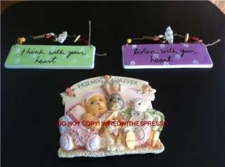 Cute little girl wall plaque friend forever sayings LOT of 3  