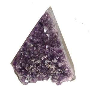 Amethyst Cluster 05 Purple Crystal White Calcite Display Stone Charger 