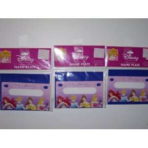  3 Packs of Disney Princess Make Your Own Name Plate (Sold 