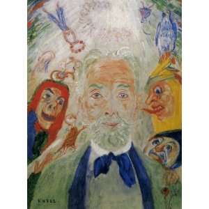  Hand Made Oil Reproduction   James Ensor   24 x 32 inches 