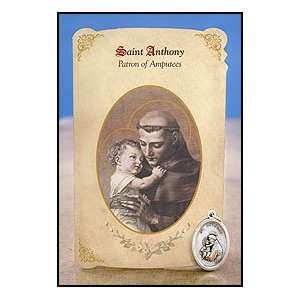   Saints of Healing St. Anthony (Amputees) Healing Holy Card with Medal