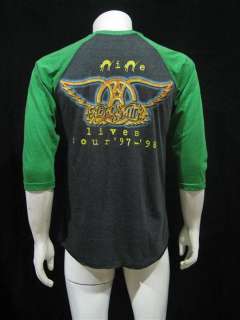 AEROSMITH T Shirt Nine Lives Tour 1997 Men T Shirt L  