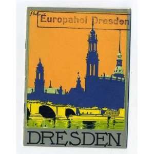  1930s Dresden Saxony Germany Travel Booklet Photo 