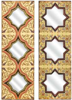 moroccan decorative elongated wall mirrors set of 2 beautiful mirrors 