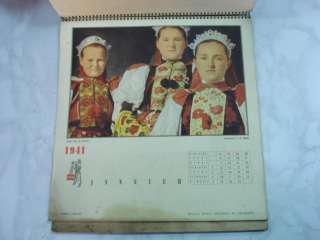 WWII 1941 GERMAN ALLY YEAR CALENDAR w/PHOTOS  