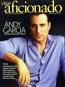 Cigar Aficionado Magazine 2004 03 March April   Andy Garcia   77 
